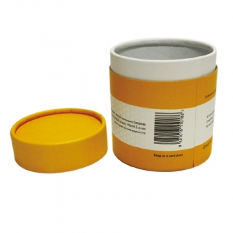 custom small simple yellow edge curl gift box with lid